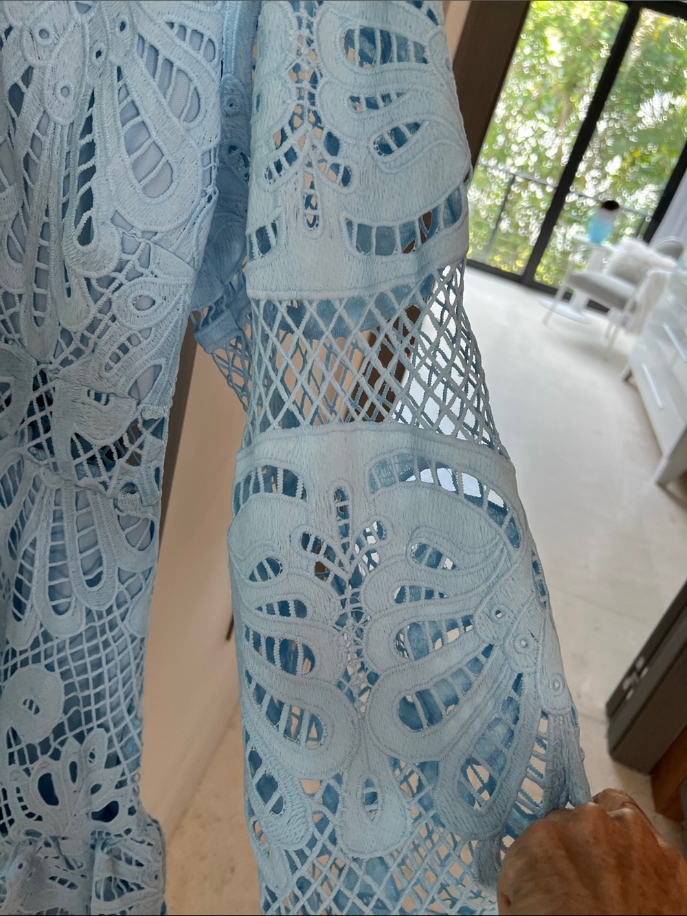 NWT REVOLVE Australia SHOWPO Kiss Me Now blue lace mini dress US 8 - Picture 3 of 10